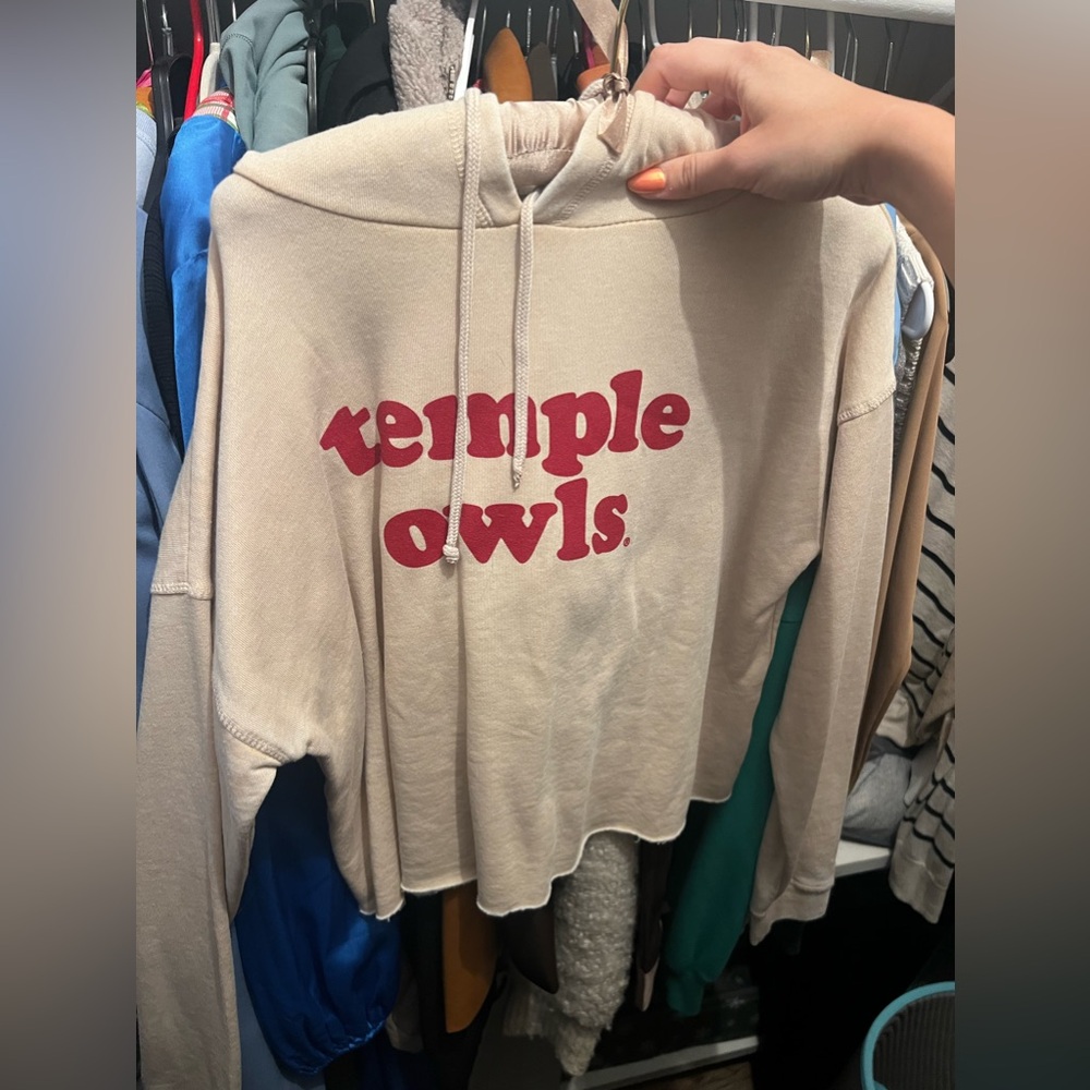 Temple University hoodie with tags
